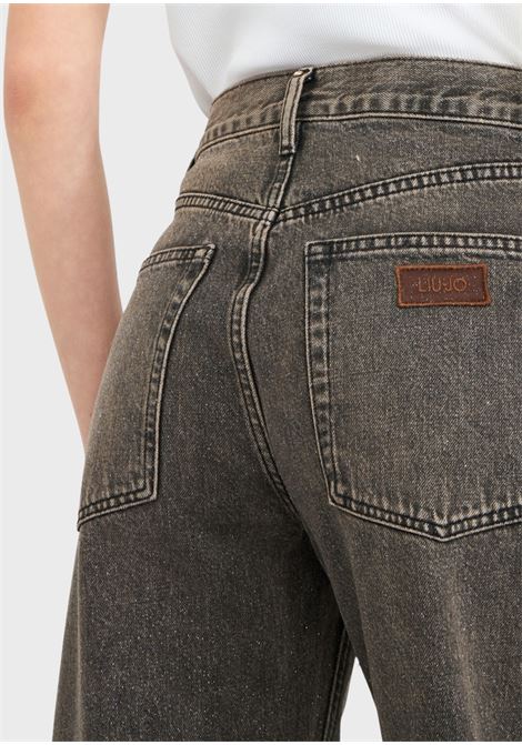 Jeans boyfriend con glitter GRIGIO Liu Jo | MF5381D492788280